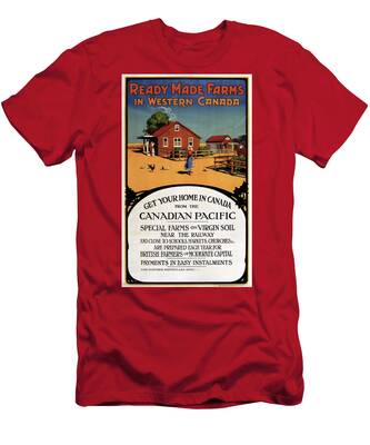 Canada National Railway Vintage Moose Railroad Train T Shirt